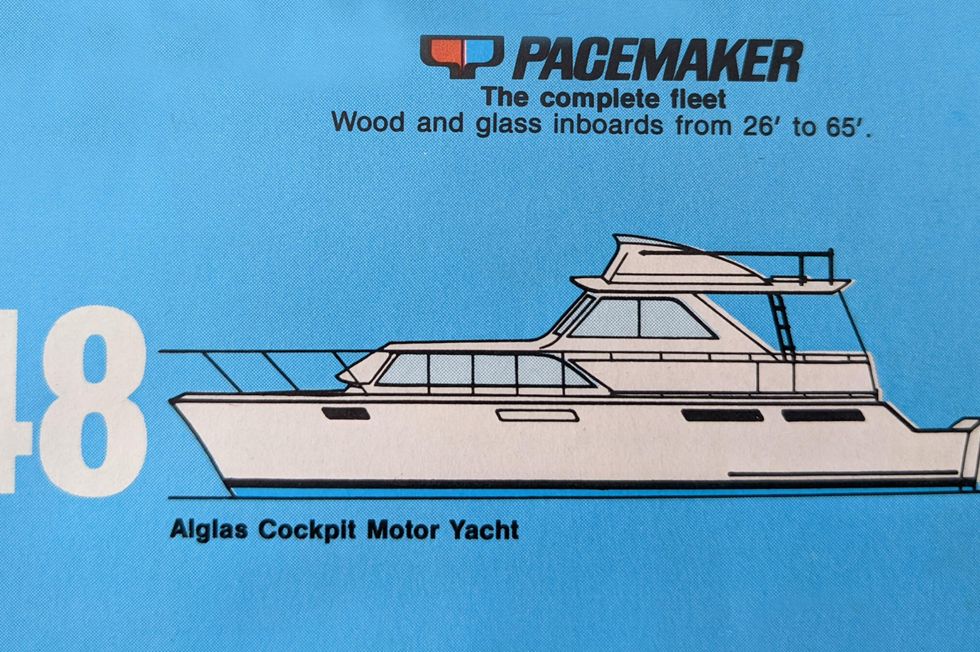 1969 Pacemaker Alglas Cockpit Motoryacht